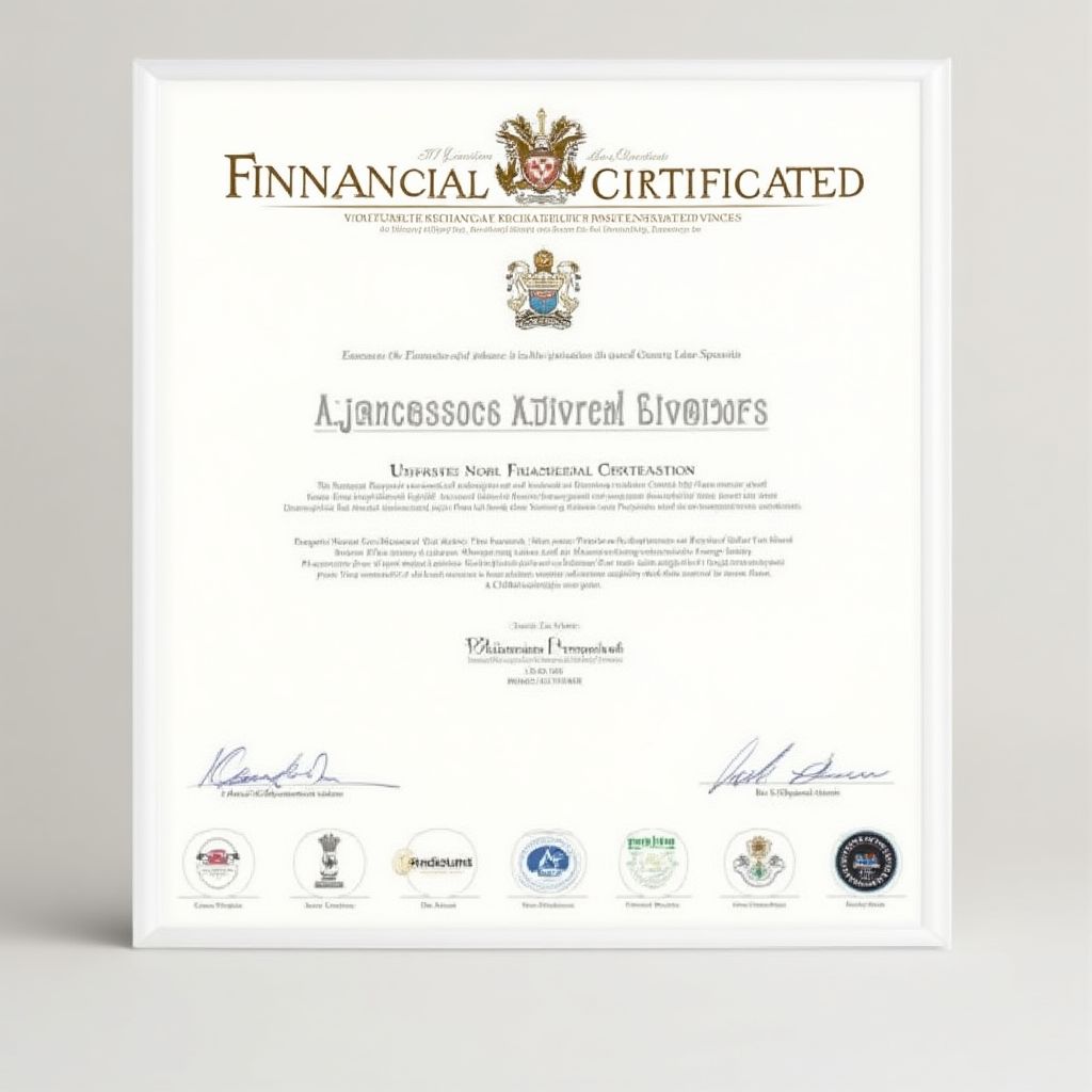 Certificación Financiera